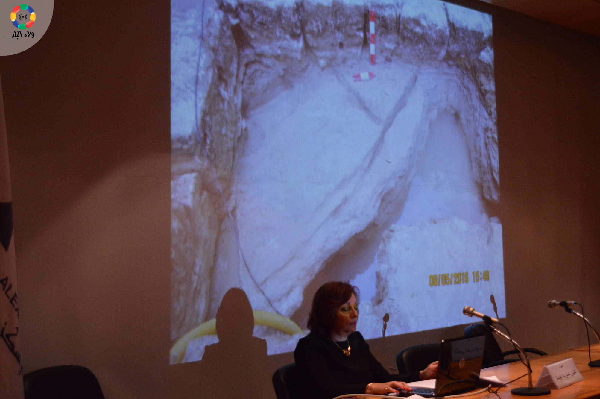 كاليوبي ليمني بابا كوستا تعرض صور و خرائط توضح موقع وطبوغرافية المربع الملكي للإسكندرية الهيلني