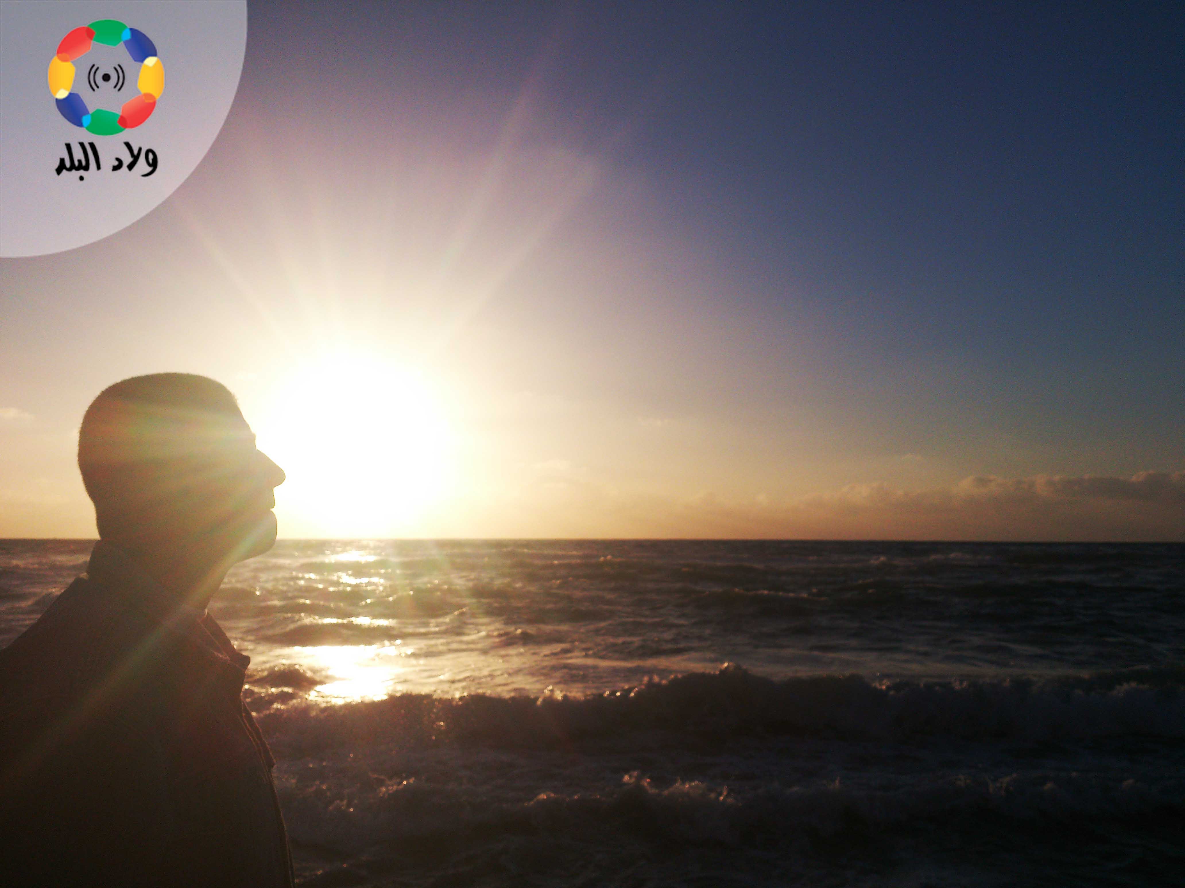 بحر الإسكندرية في الغروب تصوير نيفين سراج