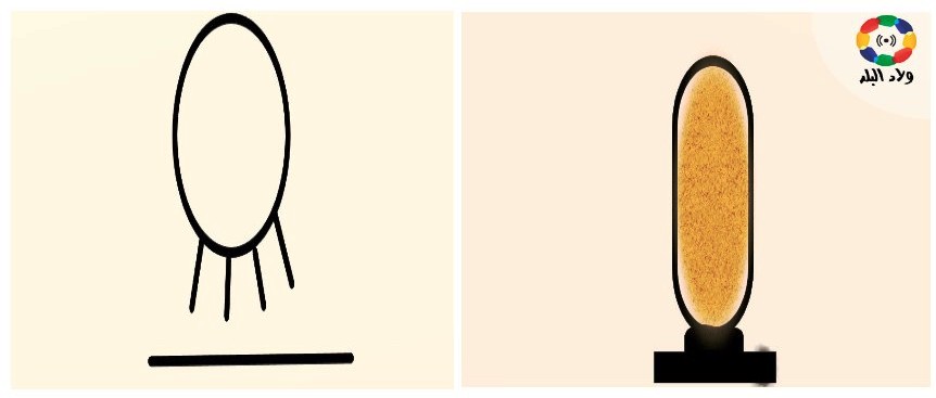 تطور شكل الخرطوش من علامة "شن " الى الشكل البيضاوي