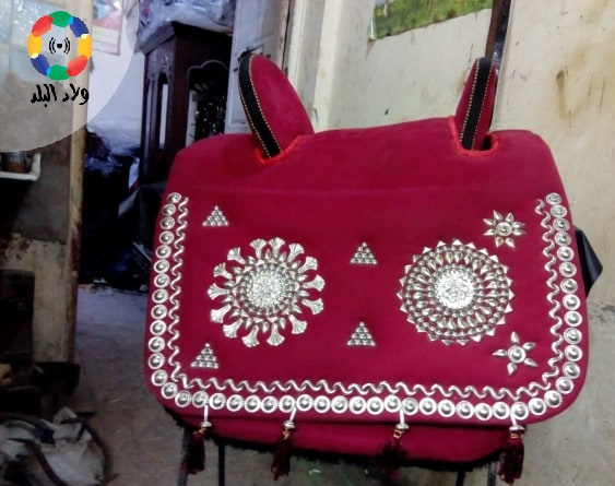 سرج للخيل من عمل ورشة خالد السروجي بالفيوم