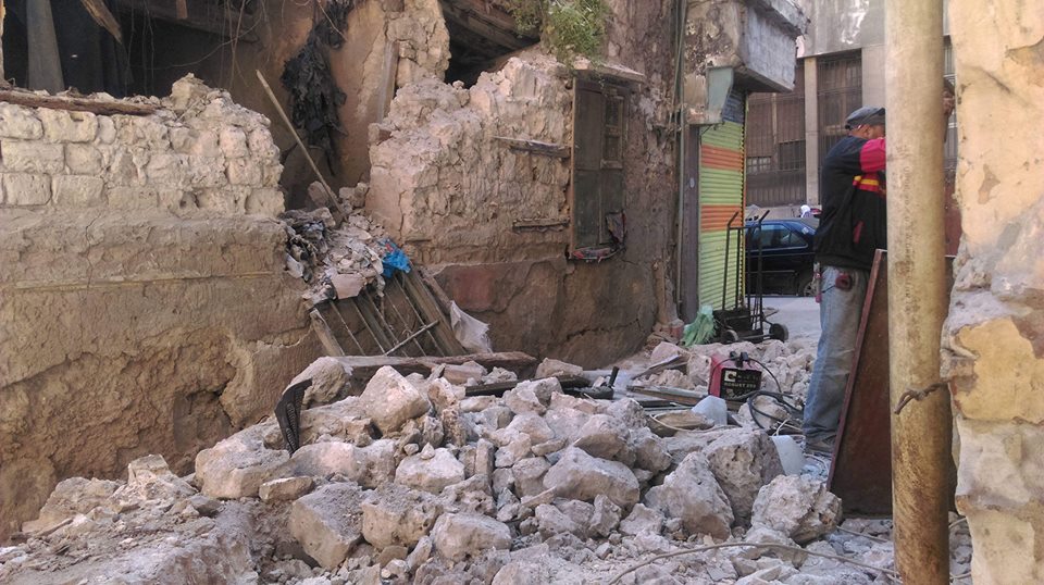 صور هدم "حمام الدهب" - تصوير:محمد على، مدير مكتب جريدة المساء