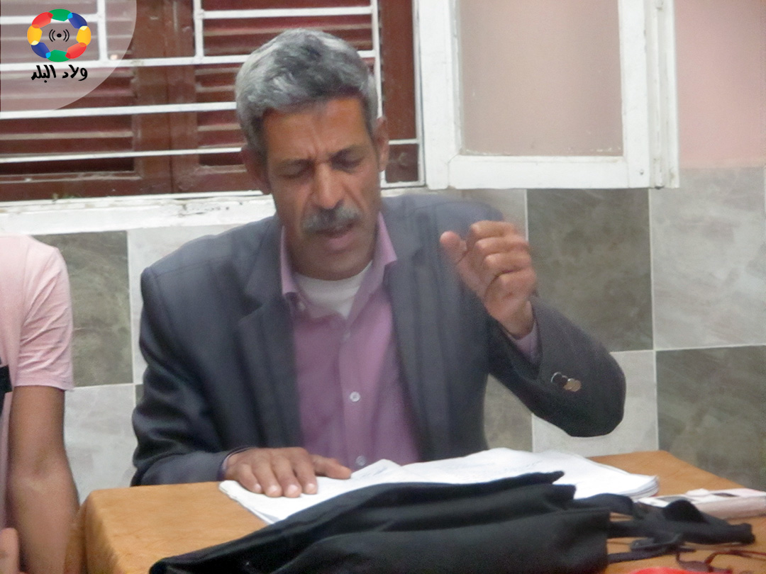 محمد سعد اثناء بروفات "الرباب والقمر"-تصوير خالد تقي