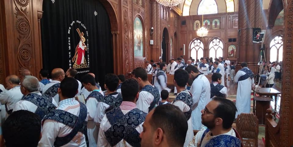 احتفال الكنيسة القبطية الأرثوذكسية بالفيوم بالجمعة الحزينة - تصوير ميشيل عبدالله المسؤول الإعلامي بالكنيسة