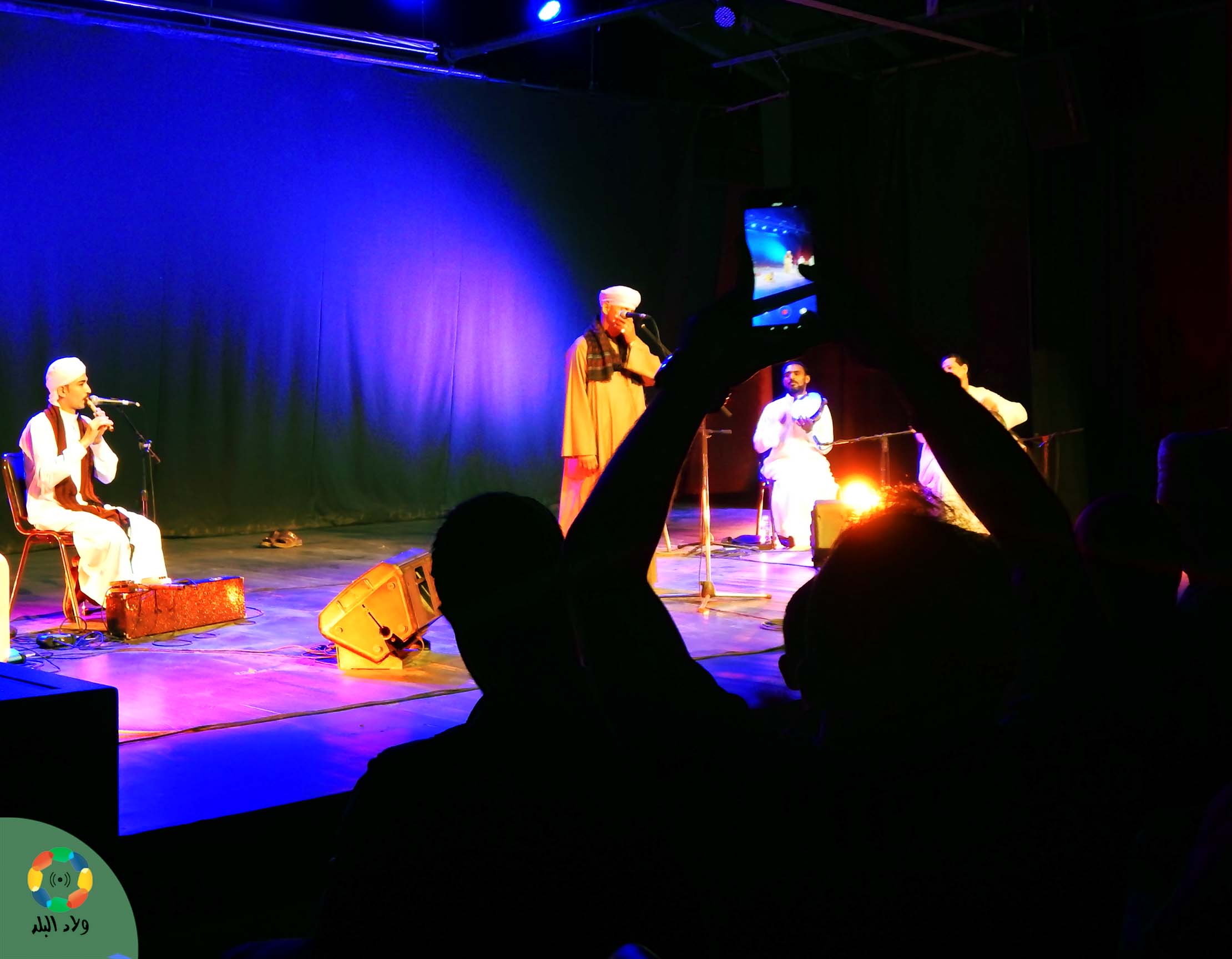 الشيخ سعيد الأسيوطي وفرقتة أثناء الحفل