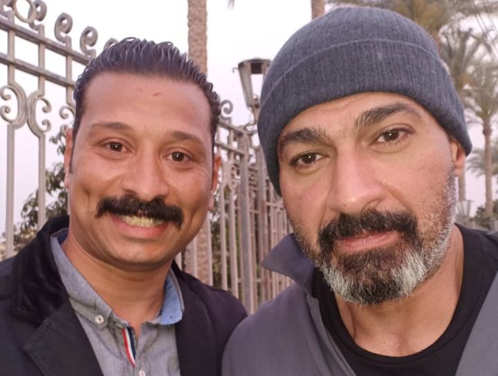 حمادة الصعيدي مع النجم ياسر جلال - مصدر الصورة حمادة الصعيدي