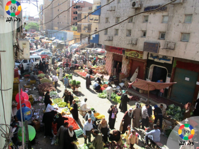أحد الأسواق بنجع حمادي في رمضان- تصوير: مريم الرميحي