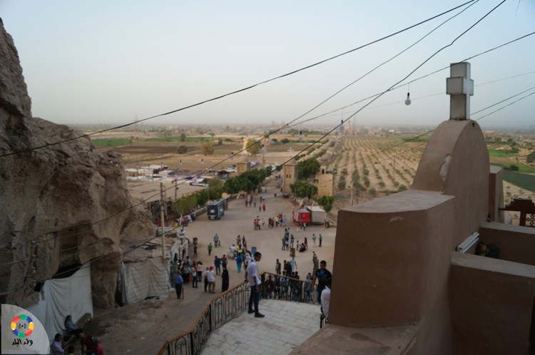 مدخل دير السيدة العذراء بقرية ديرالجنادلة 