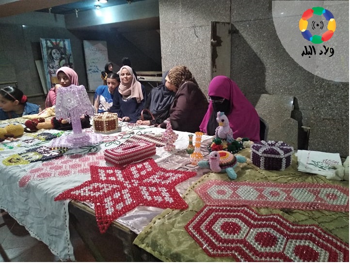 معرض اشغال يدوية بقصر ثقافة الفيوم - تصوير منال محمود
