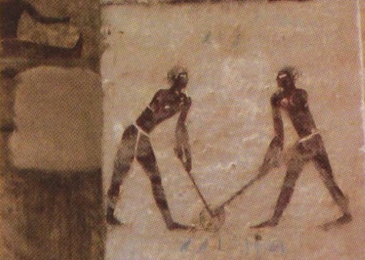 لعبة الهوكي كما صورتها مقابر بني حسن - زاهي حواس ص 3