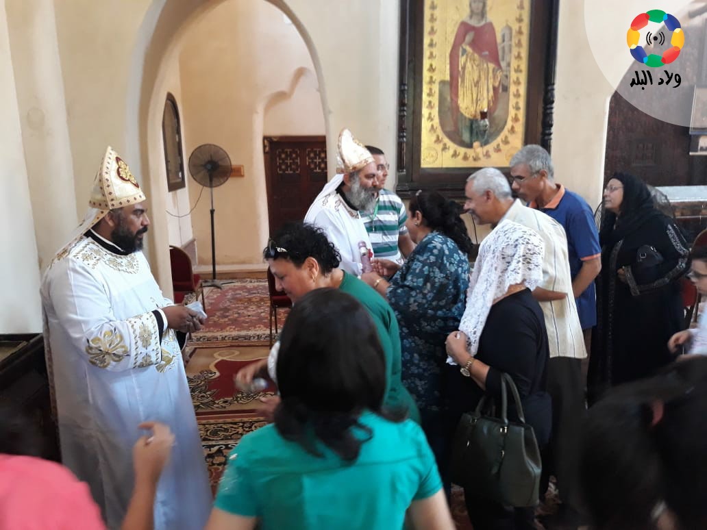 تعامد الشمس على كرسي مذبح الشهيد مارجرجس