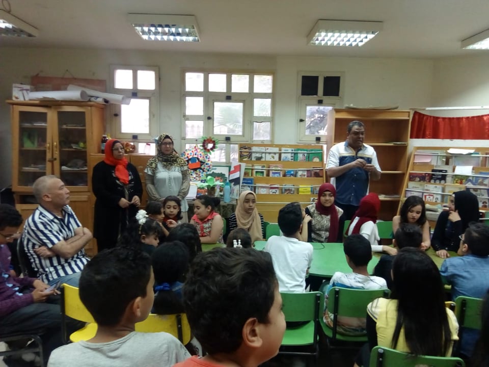 ورشة حكي بمكتبة الفيوم العامة - تصوير منال محمود