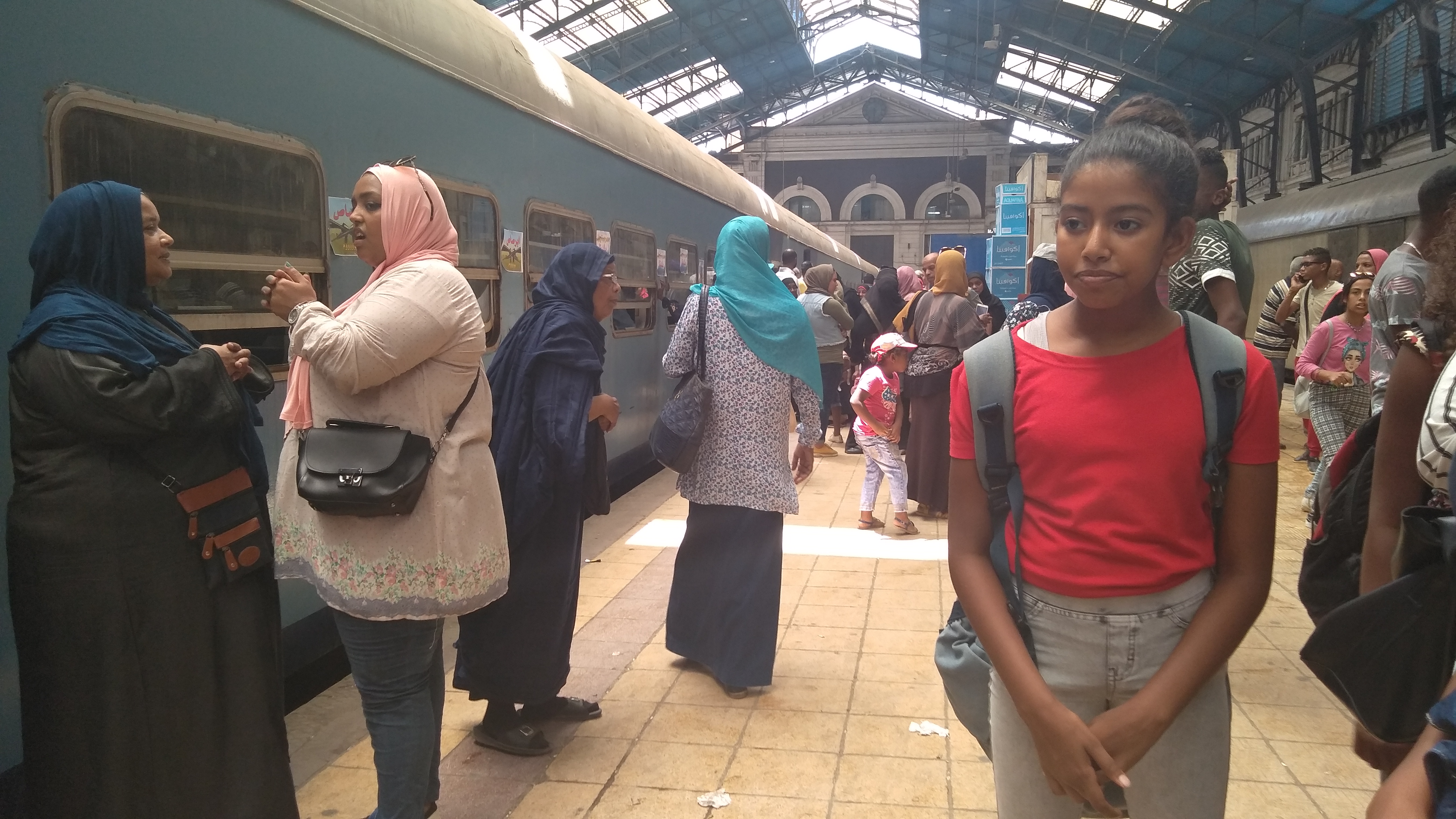 أثناء ركوب القطار