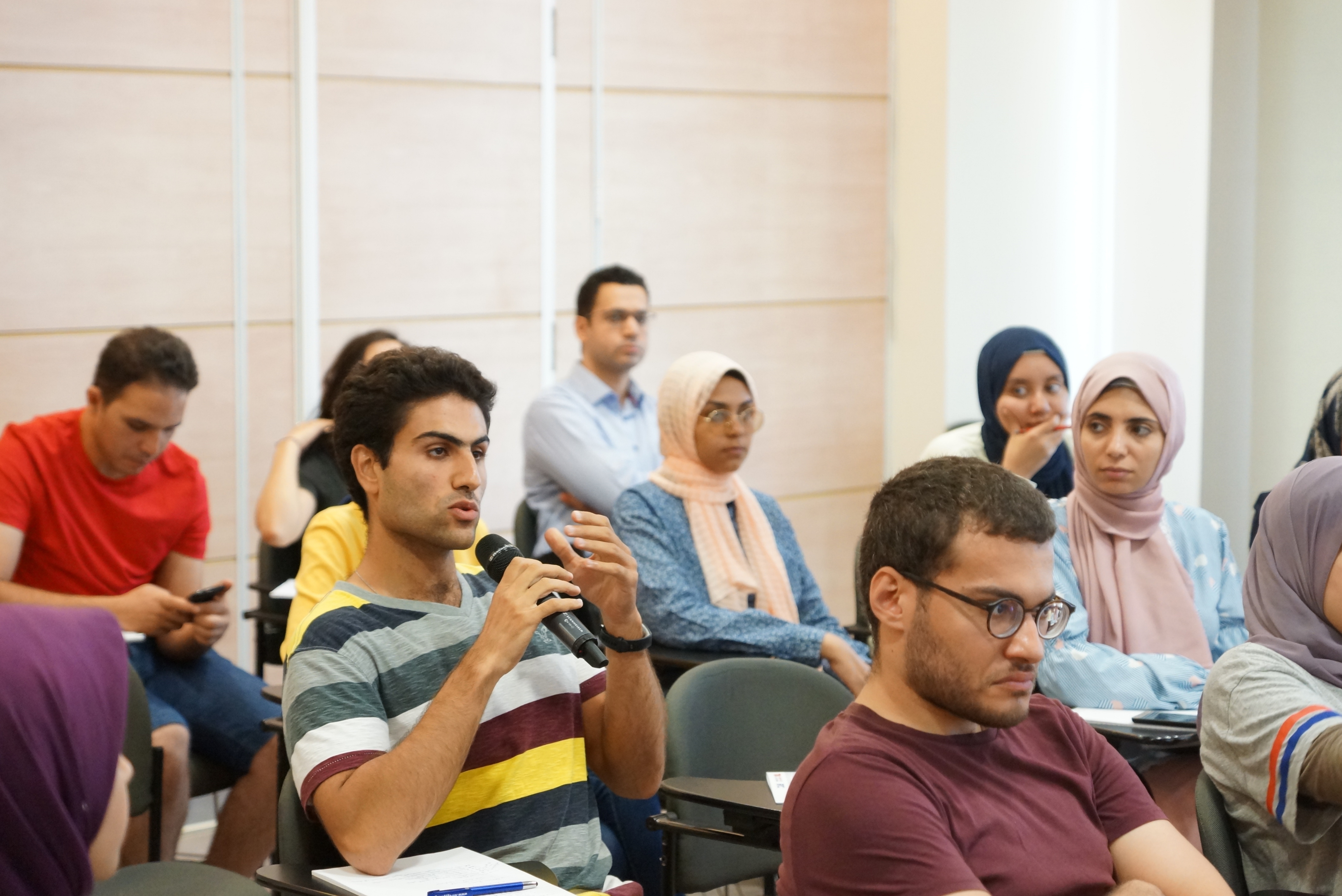 مشاركون في فعاليات اليوم الثاني لمعسكر التنمية المستدامة - تصوير: أحمد دريم