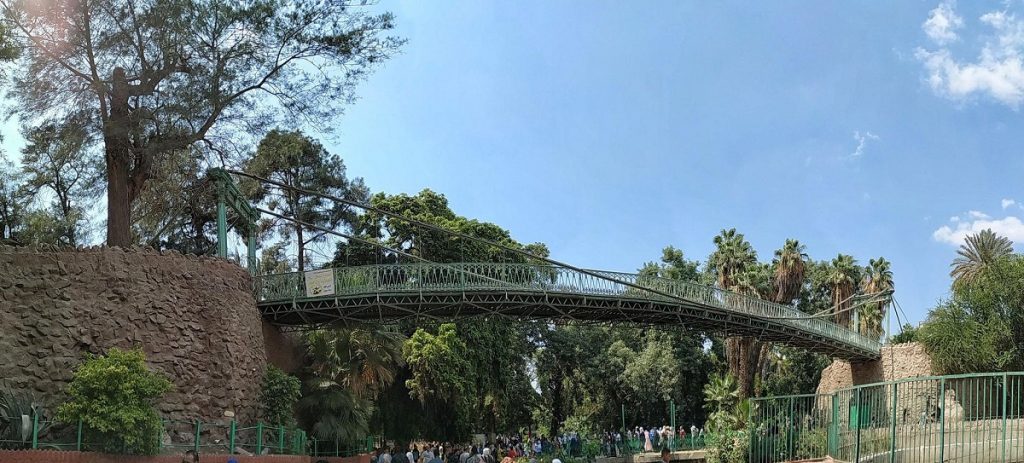 الكوبرى المعلق بحديقة حيوان الجيزة.. أرشيفية