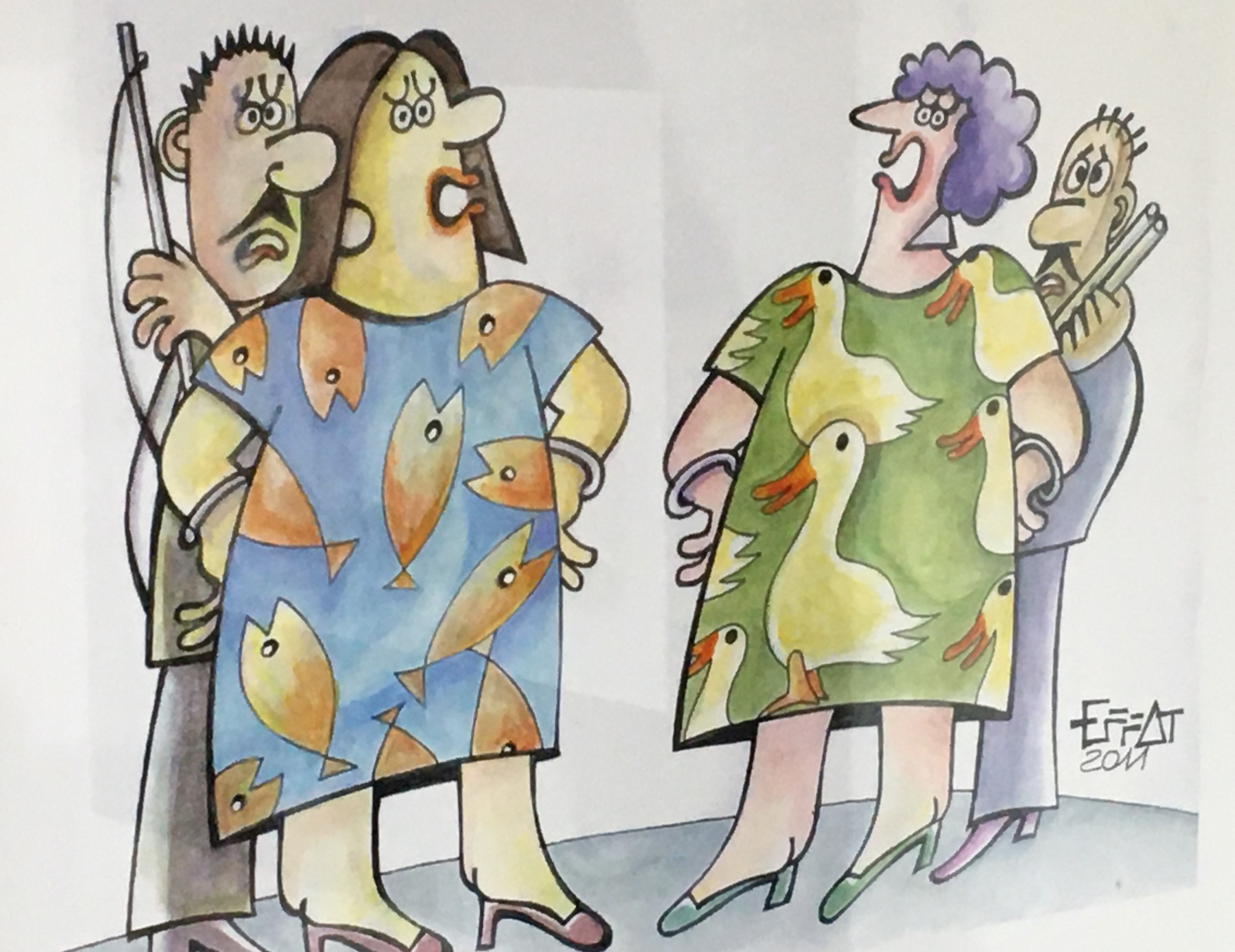 كاريكاتير للفنان محمد عفت