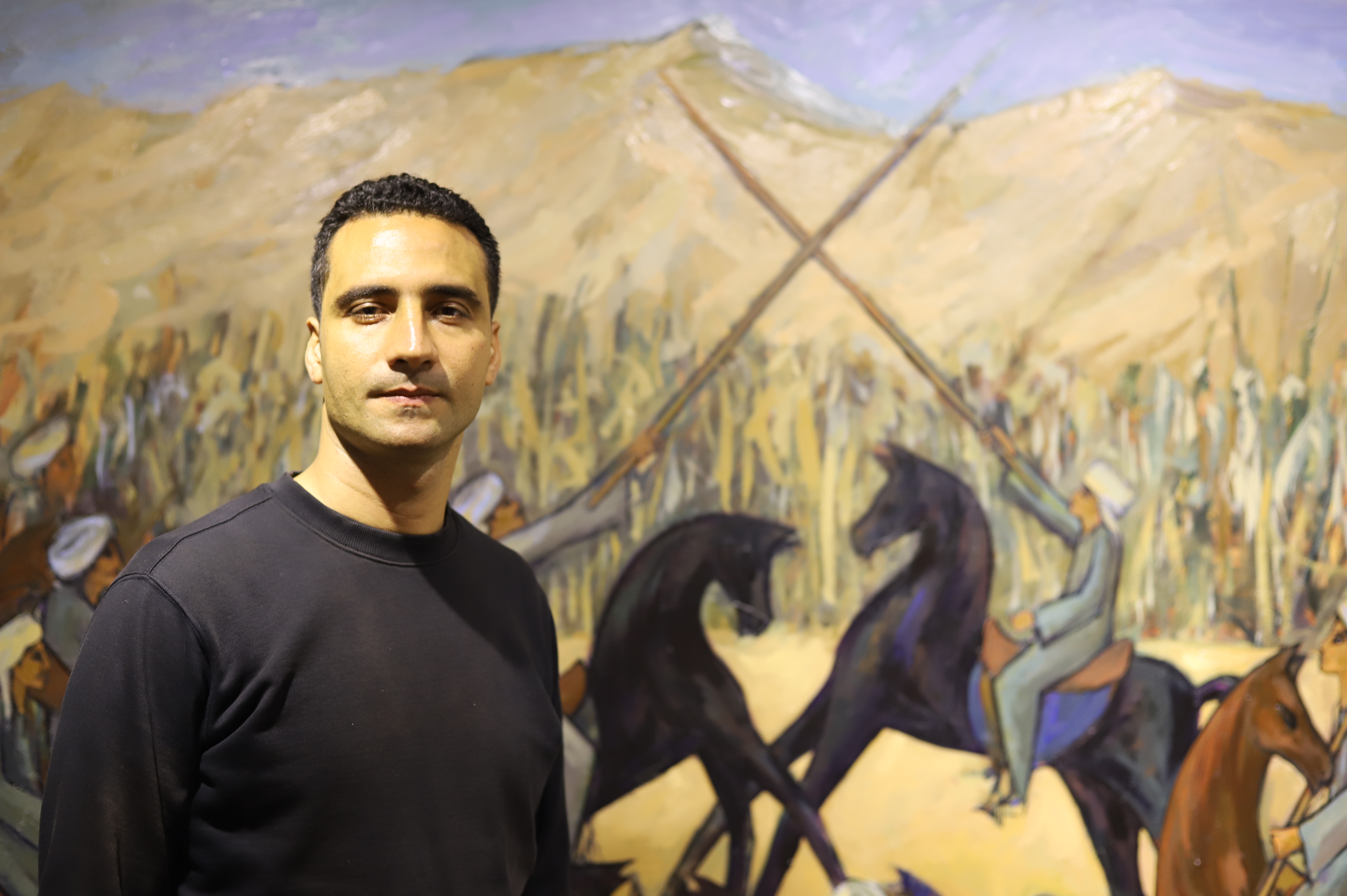 الفنان التشكيلي علاء عوض