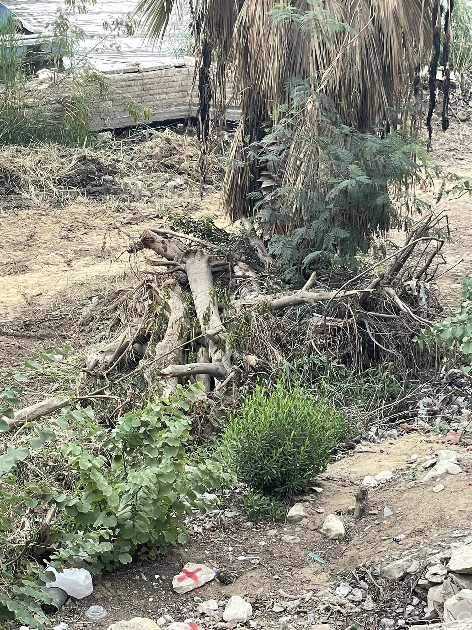 أعمال إنشائية بشارع سراي الجزيرة في الزمالك