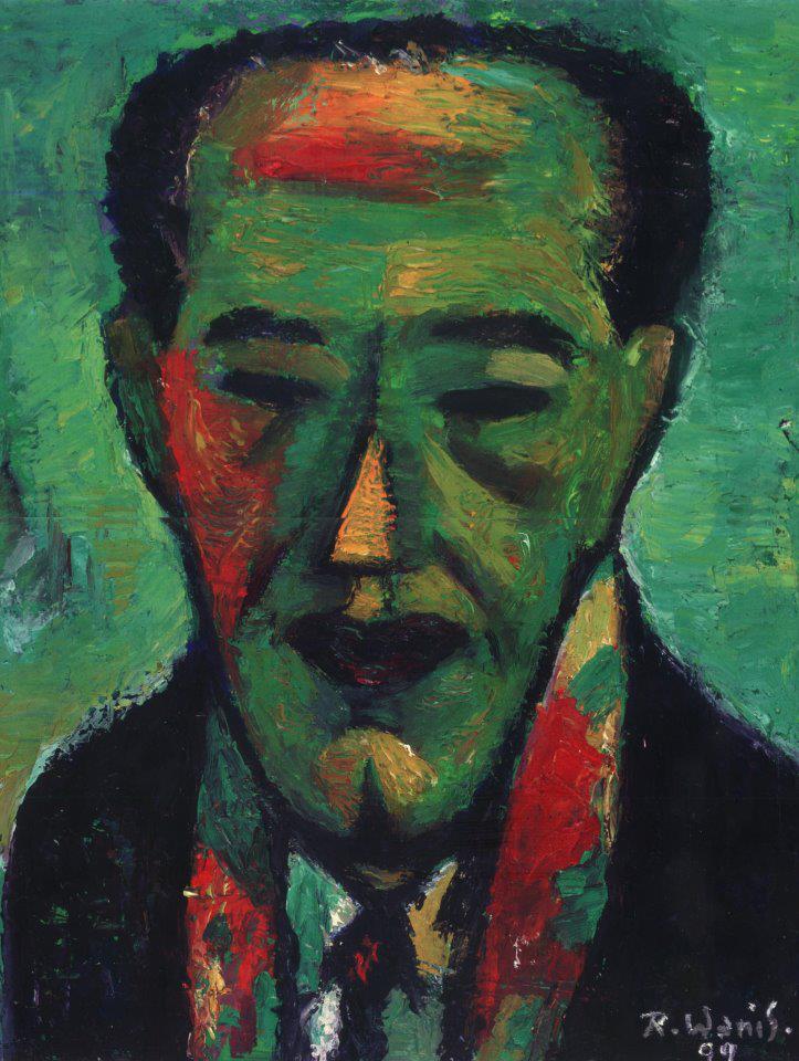 كاريكاتير للدكتور مصطفى محمود بريشة الفنان رجائي ونيس