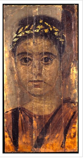 لوحة الفتاة ذات الإكليل الذهبي