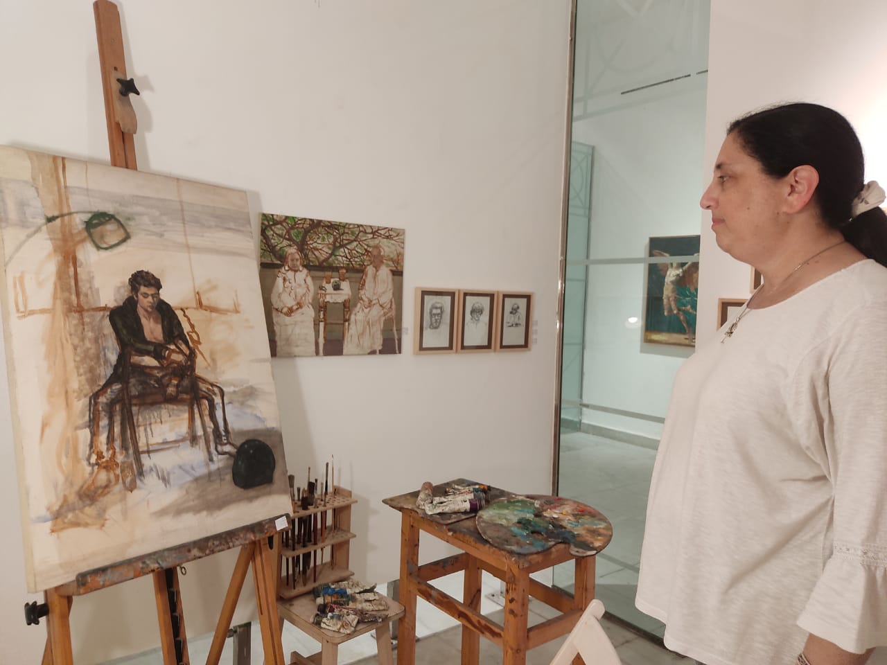 نموذج مصغر لمرسم الفنان الراحل خالد فاروق