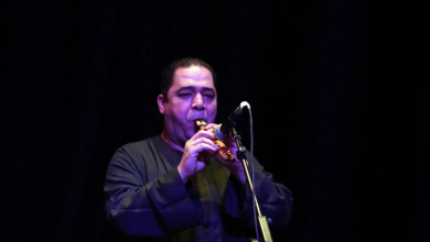عازف الأرغول أمين شاهين.. تصوير: محمد عوض