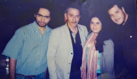 عازف العود حازم شاهين والكاتبة أميرة النشوقاتي والموسيقار زياد الرحباني والشاعر أحمد حداد