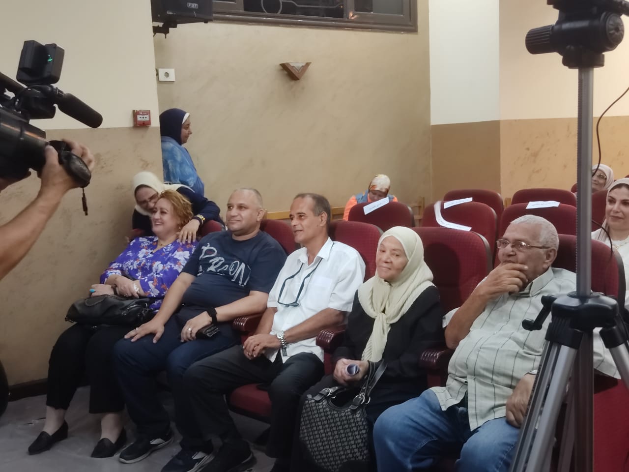 عائلة سيد درويش في احتفالية قصر ثقافة الشاطبي.. تصوير: دعاء عبدالحميد