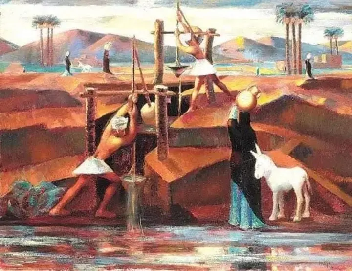 الفلاح المصري في لوحة محمود سعيد
