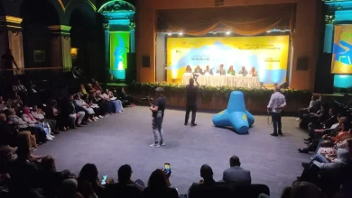 المؤتمر الصحفي للإعلان عن تفاصيل الدورة الـ27 من بينالي الإسكندرية.. تصوير: دعاء عبدالحميد