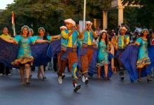 عرض راقص لمهرجان الإسماعيلية الدولي للفنون الشعبية.. تصوير: محمد عوض