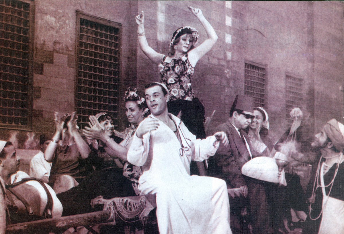 نادية وهي تجسد دور بديعة