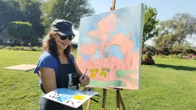 لفنانة ناتاشا خلال مشاركتها في ملتقى الأقصر الدولي للتصوير.. تصوير: أبوالحسن عبدالستار