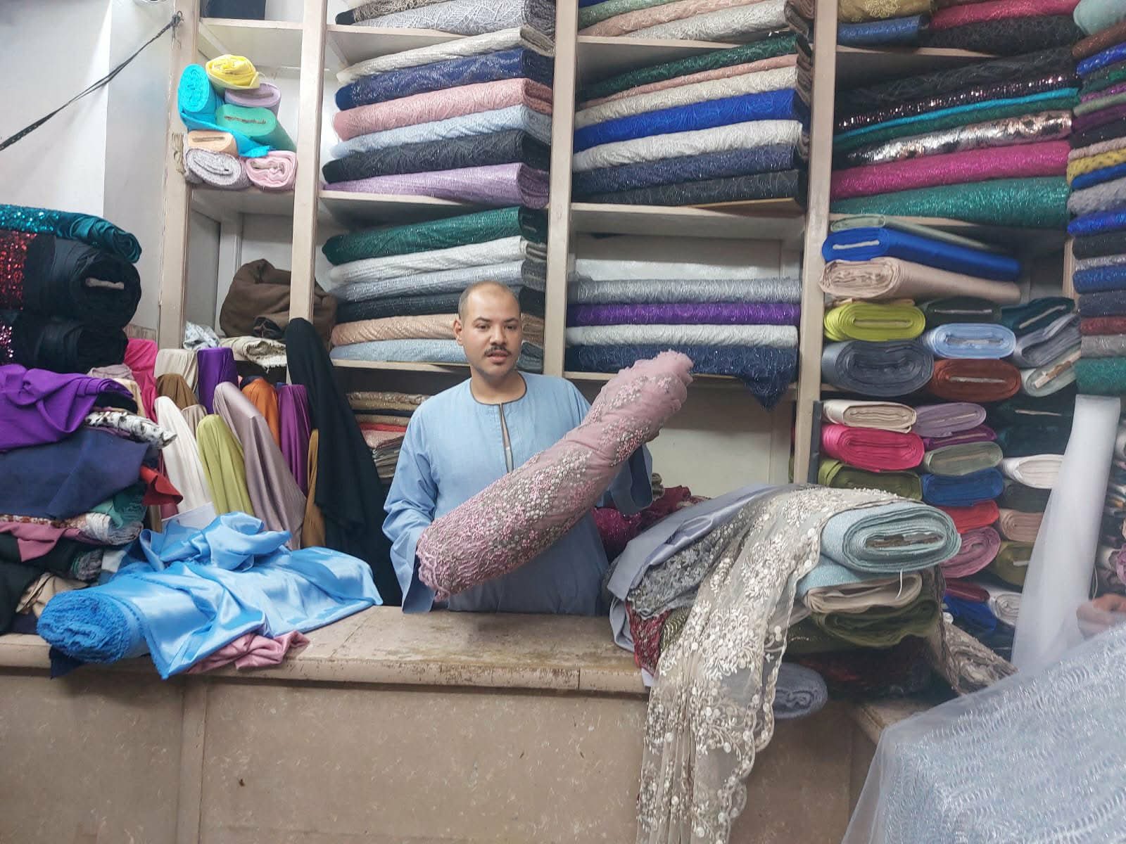 شارع الأقمشة بالمنيا- تصوير أسماء منتصر