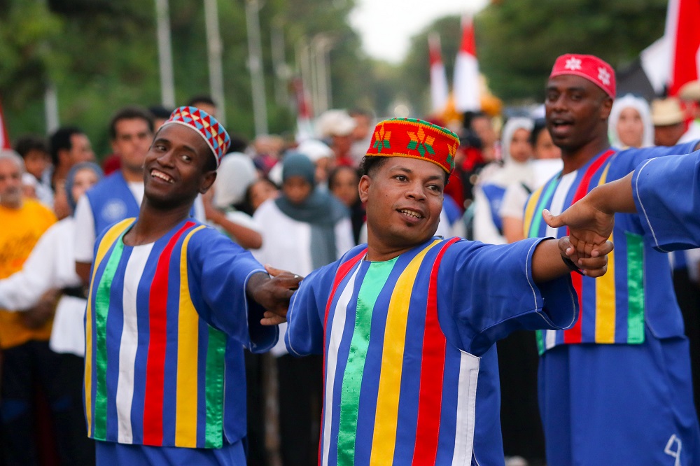 عرض فني لفرقة الفنون الشعبية بقصر ثقافة أسوان - تصوير محمد عوض