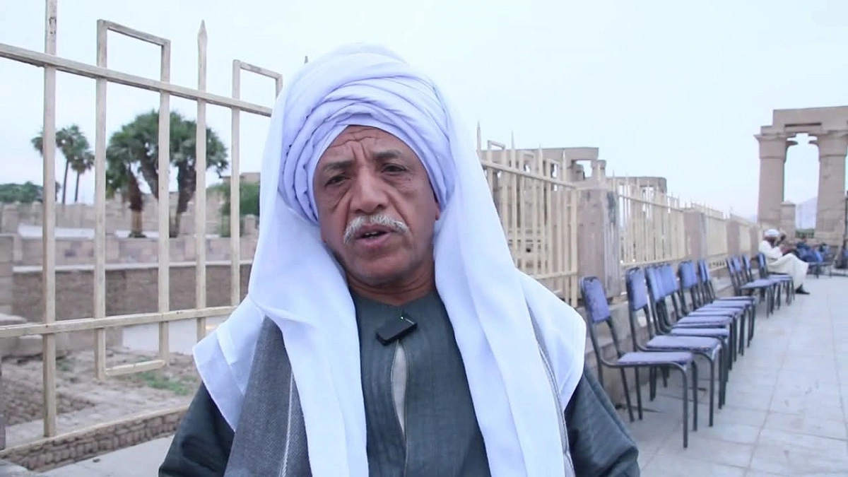 عامر توفيق، شيخ مهرجان التحطيب.. تصوير: أبو الحسن عبدالستار