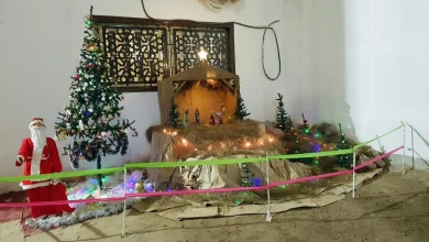 المزود المقدس ومجسمات دينية قبطية.. تصوير: روماني سعيد