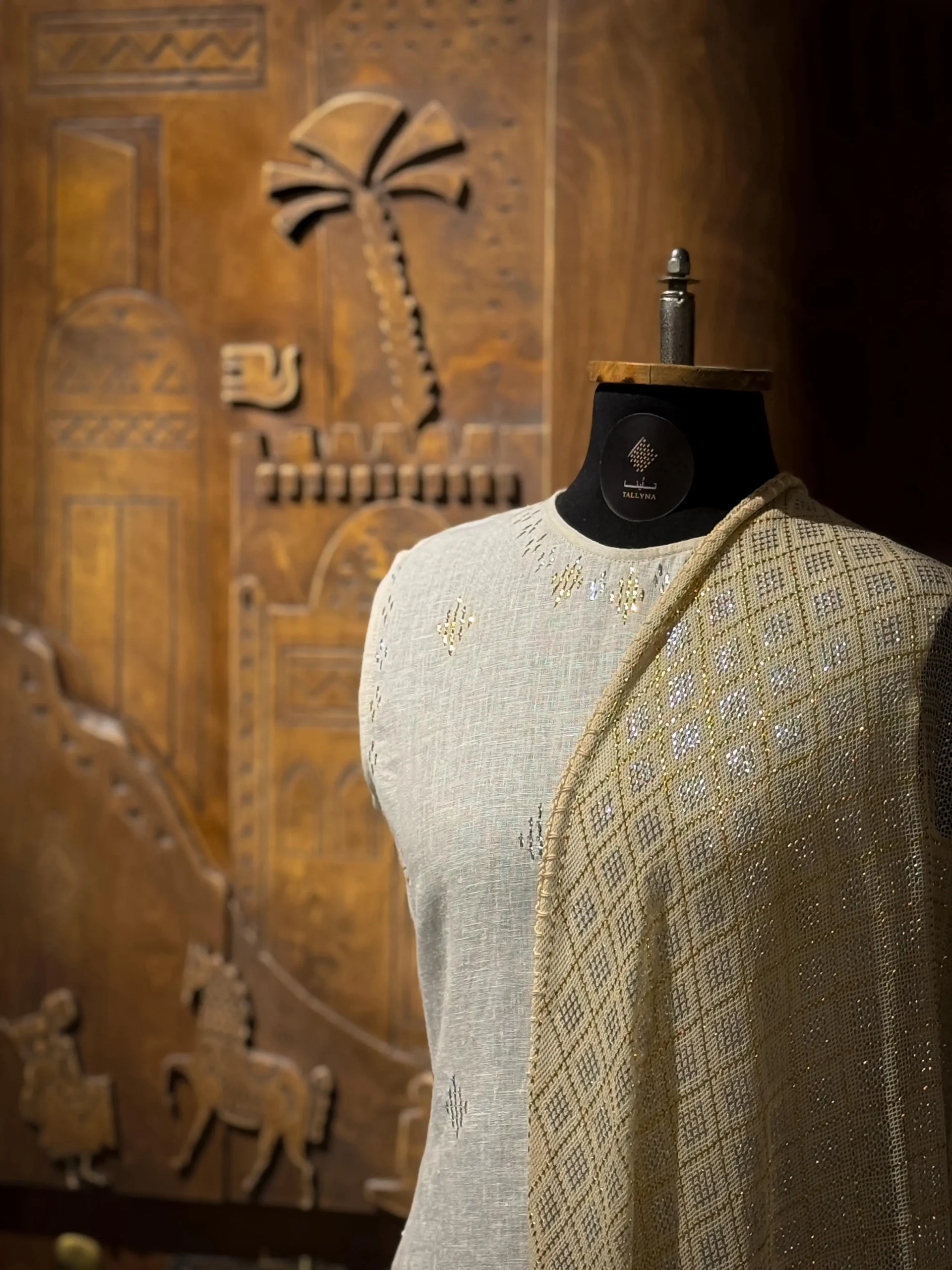 جلباب من التلي.. الصورة من هالة فؤاد صاحبة براند تلينا