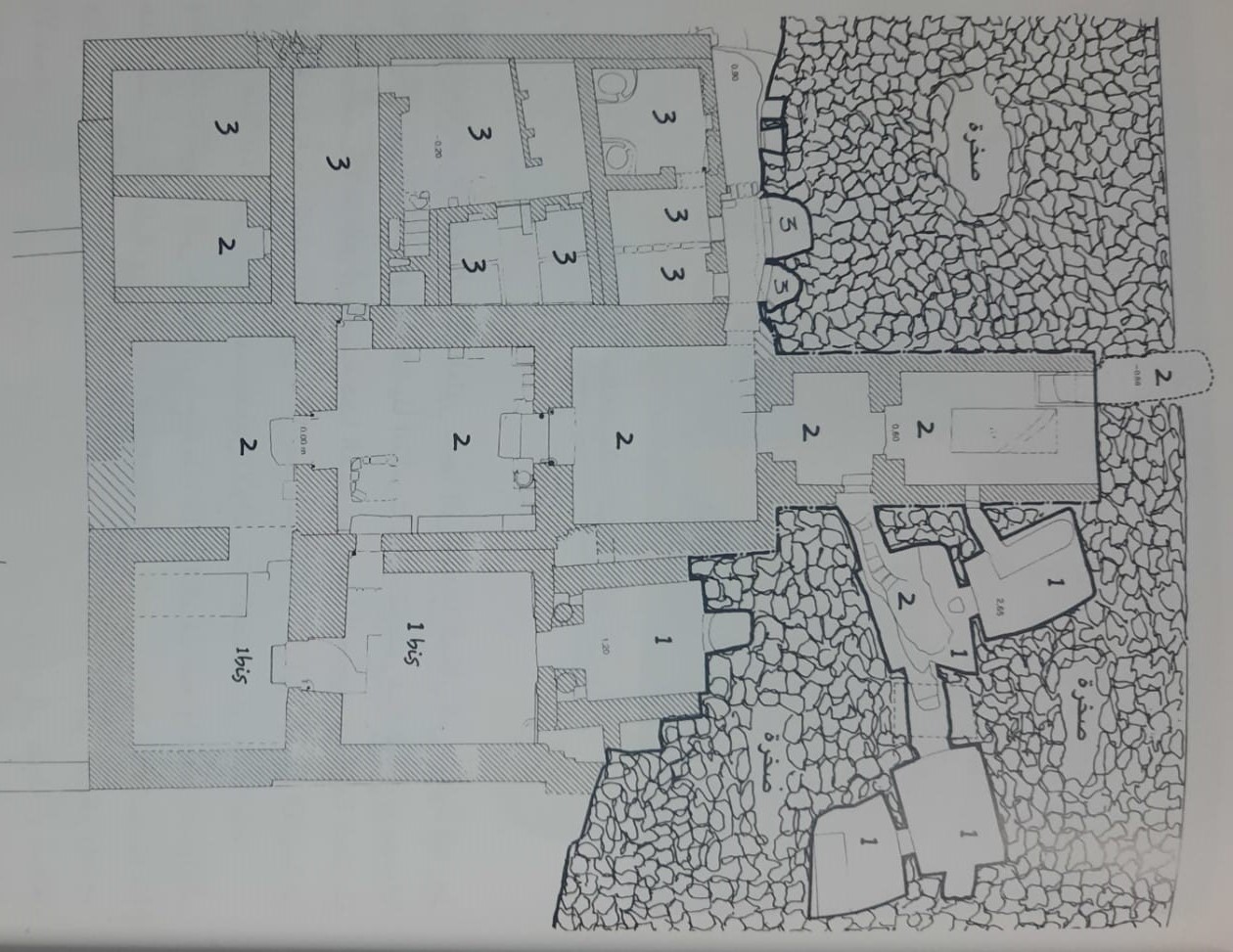 مخطط تفصيلي لمعبد بيريس قبل أن تبتلعه الرمال بمحافظة الوادي الجديد.. الصورة من دليل واحات الوادي الجديد 