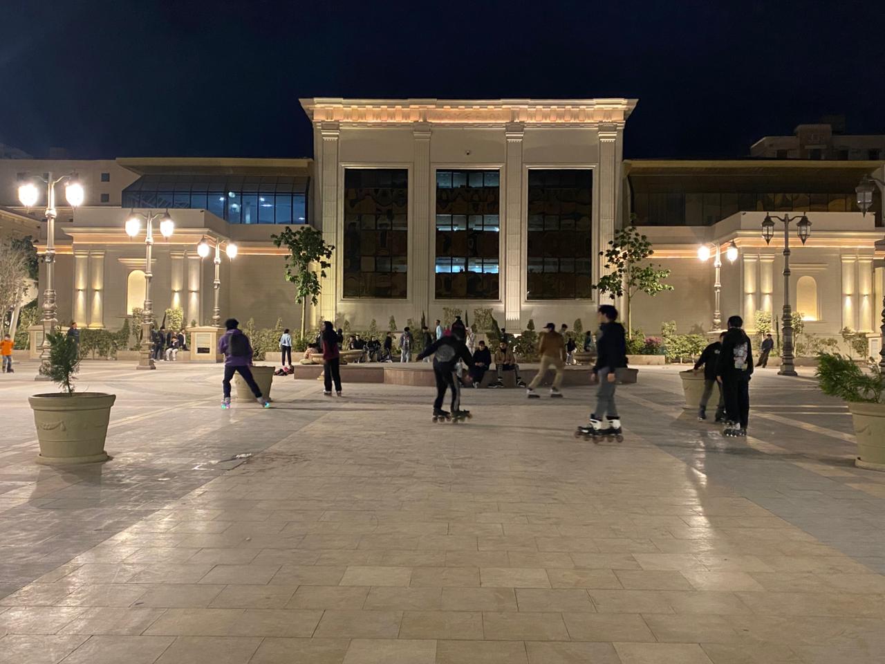 ساحة المتحف اليوناني الروماني.. تصوير: ميرنا جوهر