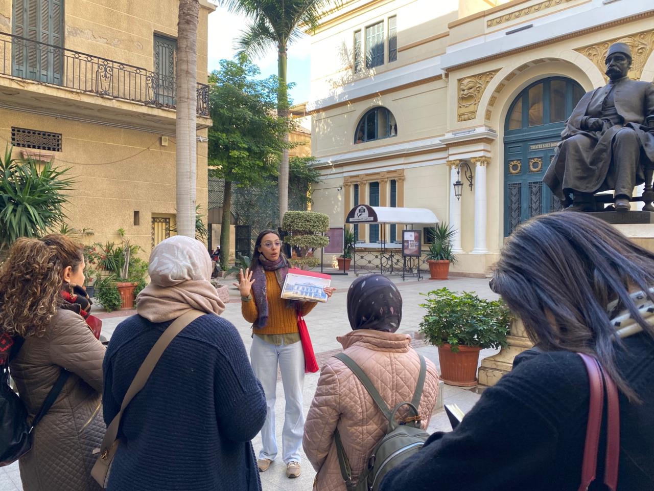 وفاء عبد العزيز تشرح تاريخ أوبرا سيد درويش.. تصوير: ميرنا جوهر