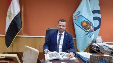 د.أحمد محيي حمزة، عميد كلية الفنون الجميلة بالأقصر.. تصوير: أسماء الشرقاوي