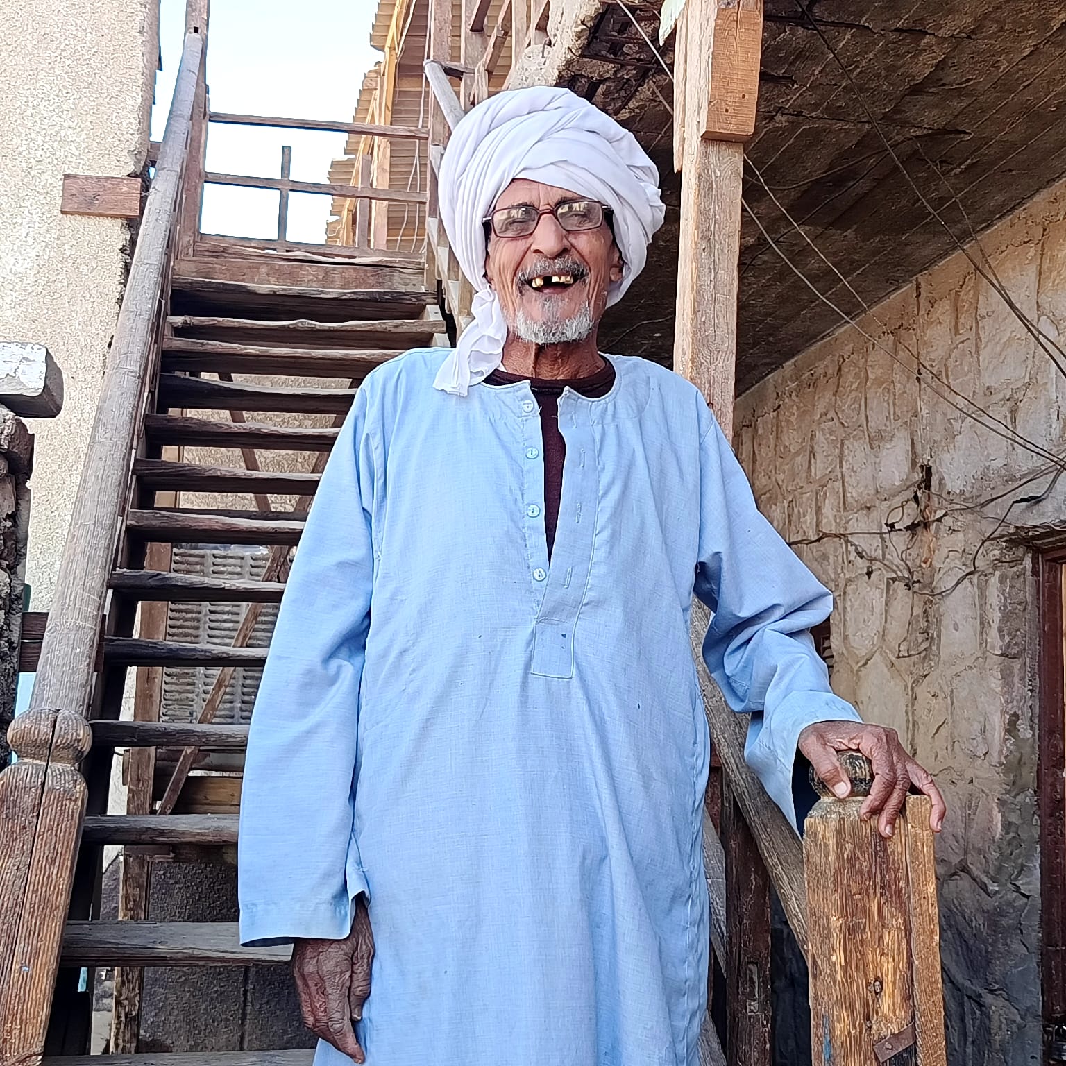 الحاج إبراهيم محمد.. تصوير: وفاء أمين