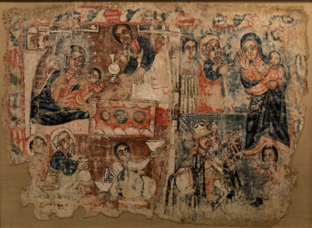 ميلاد المسيح، وتقديمه في الهيكل إثيوبيا، القرن الثامن عشر. متحف والترز للفنون، بالتيمور