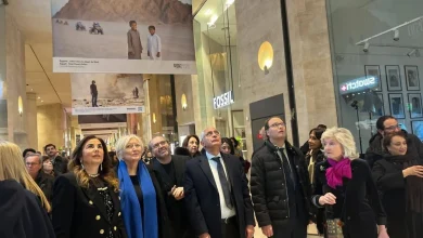 لقطة من افتتاح المعرض بكاروسيل اللوفر.. الصورة بإذن من محمد كمال