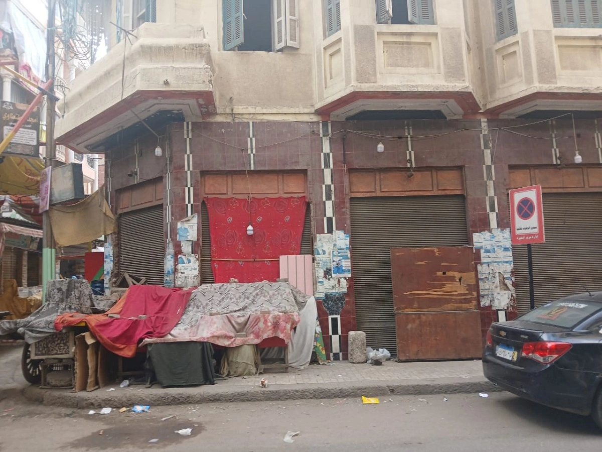 مقهى المسيري بعد إغلاقه.. تصوير: محمود دوير