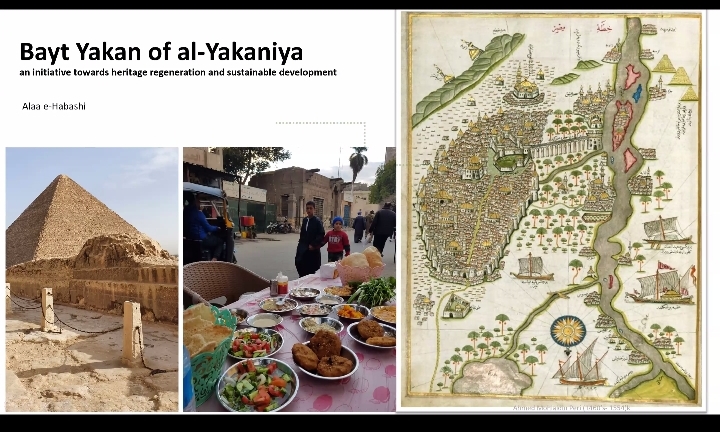 النقاش حول بيت يكن.. تصوير: هبة معوض