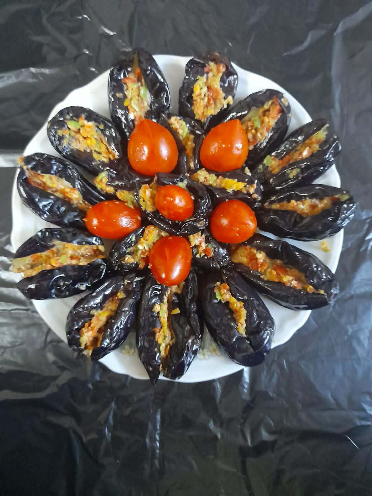 طبق الباذنجان المخلل.. الصورة من حنان شحاتة