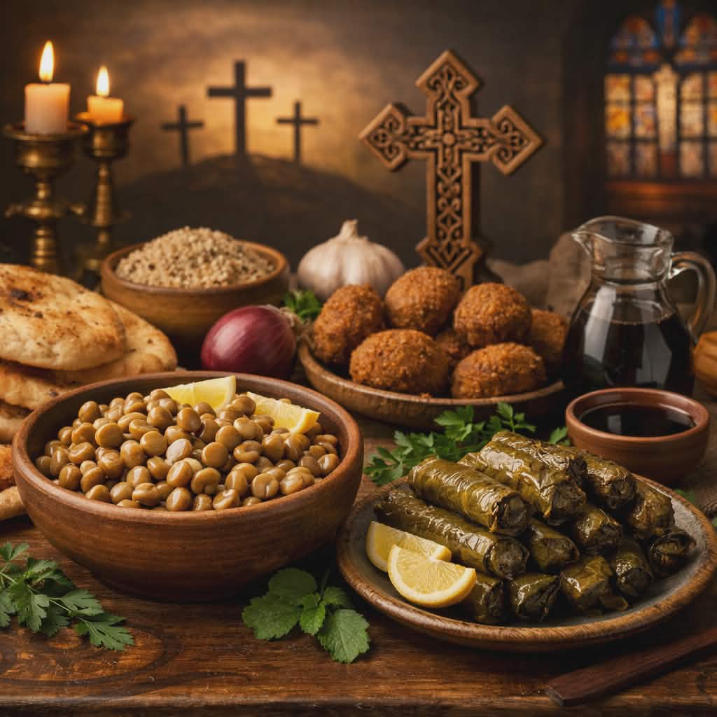 أطعمة أسبوع الآلام.. صورة مولدة عبر الذكاء الاصطناعي