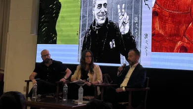 ناصر أبو سرور و دينا حشمت وباسم خندقجي تصوير: آية السمالوسي