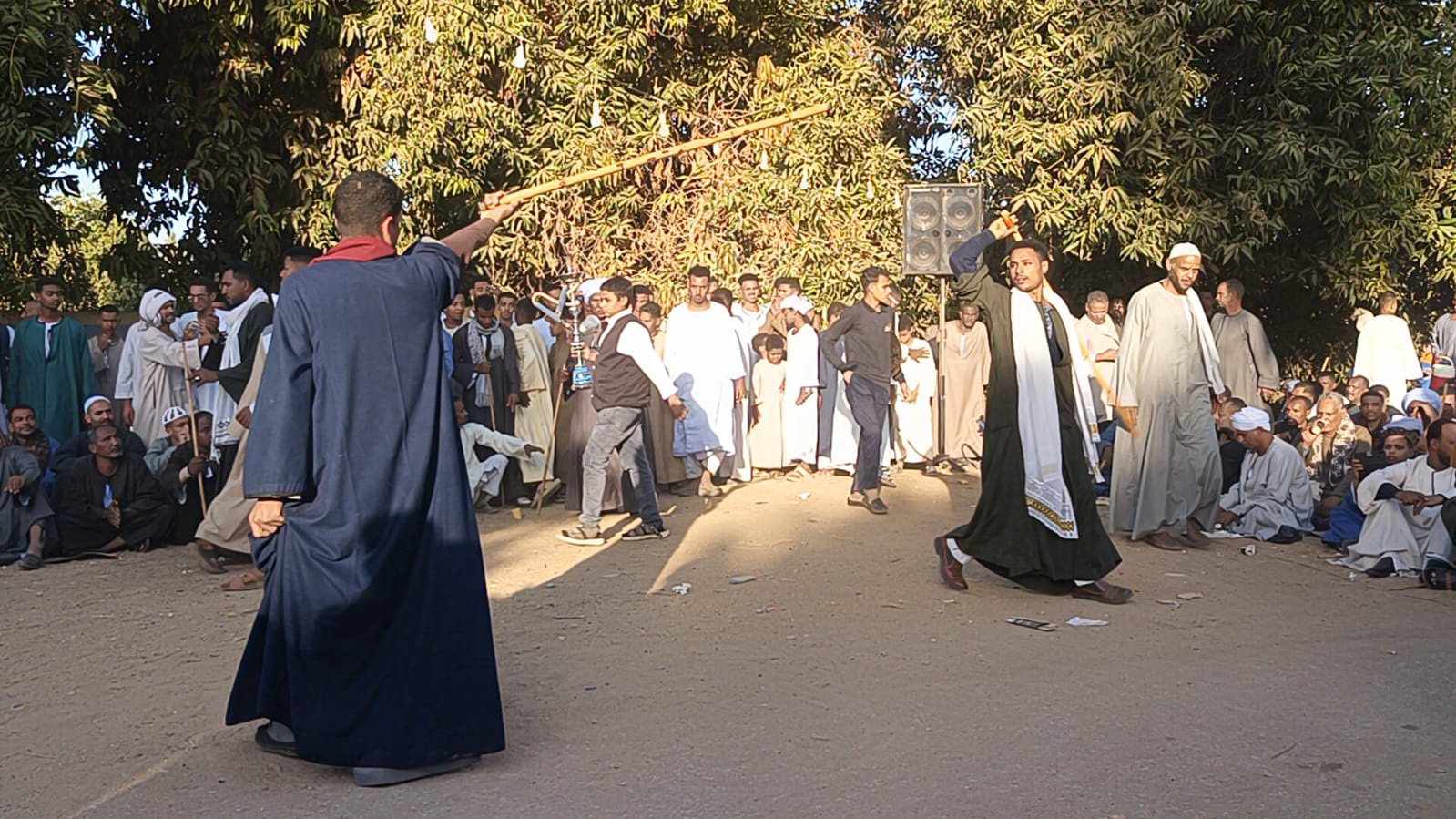 تحطيب ( لعبة العصي ) تصوير - وفاء أمين
